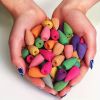 300 Assorted Backflow Incense Cones, Lavender Agarwood Sandalwood Artemisia Floral Rose Scent, Wood Material