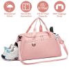 Gym Duffle Bag with Shoe Compartment & Wet Pocket 37L Waterproof Sports Travel Bag for Men Women Carry On Weekender Overnight Tote with Adjustable Sho
